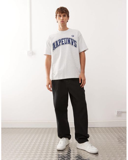 Aape By A Bathing Ape White Aape By A Bathing Ape Boxy T-shirt for men