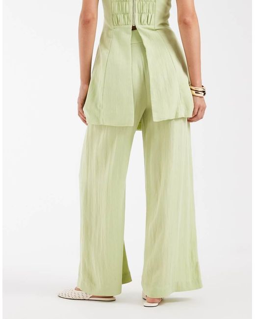 Vero Moda White High Waist Wide Leg Trouser Co-ord