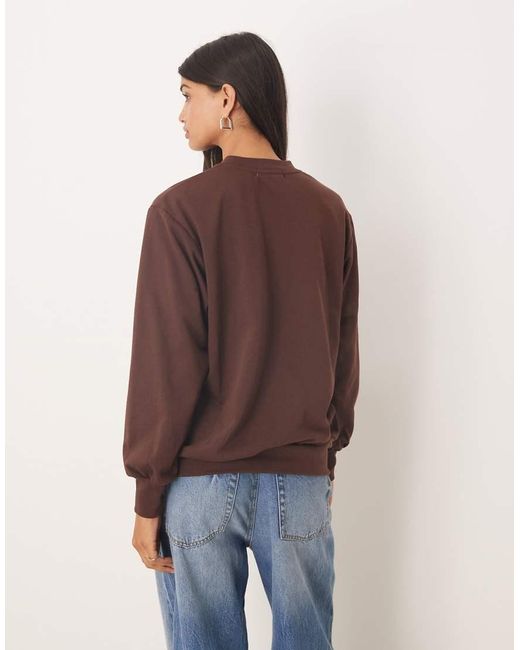 Glamorous Brown Oversized Sweatshirt
