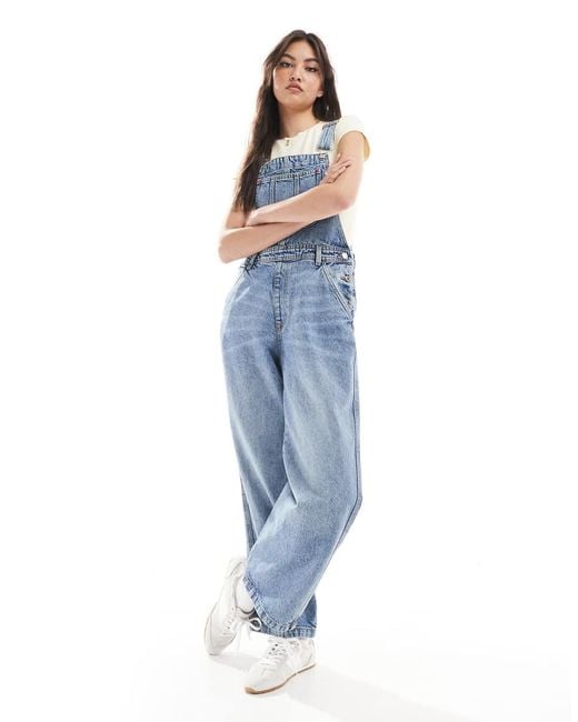 Monki Blue Denim Dungarees