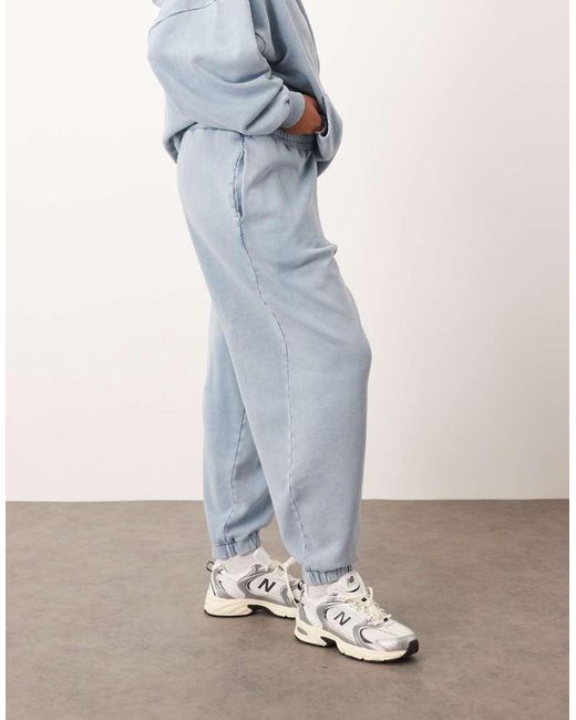 ARRANGE Blue Curve Premium Acid Wash joggers