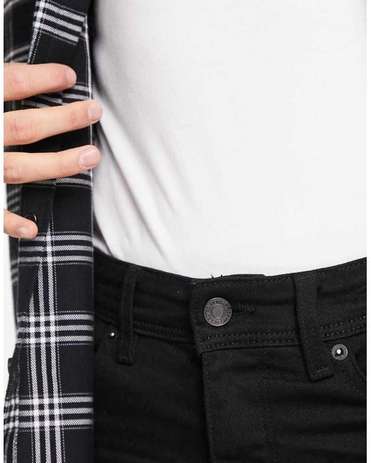 SELECTED Black Leon Slim Fit Jeans for men