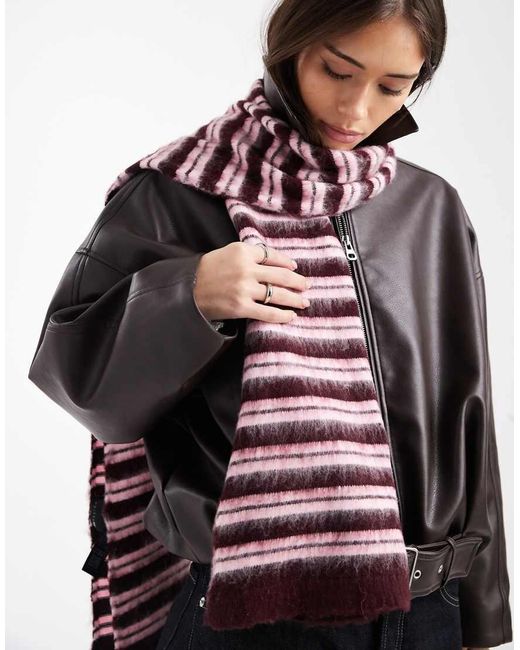 ASOS Multicolor Brushed Knitted Scarf