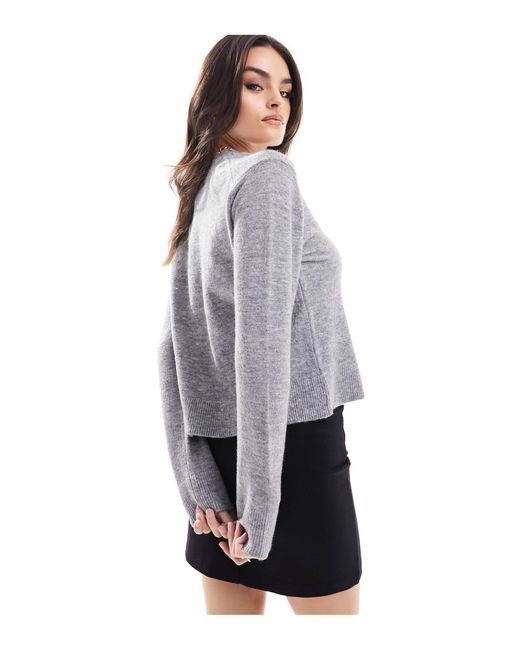 Weekday Gray Ayla Knitted Jumper