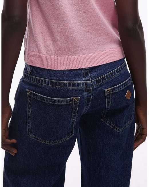 Abrand Jeans Blue 00 Super Low Rise Wide Leg Jeans