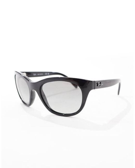 Ray-Ban Black Pointed Round Sunglasses
