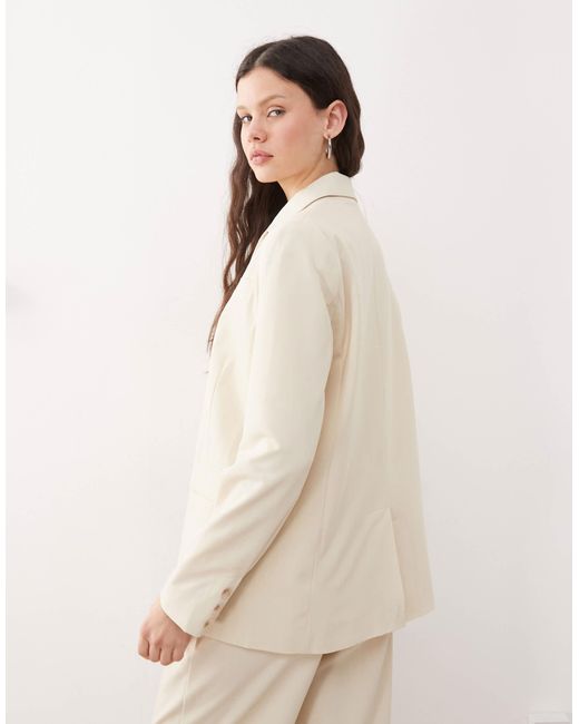 Miss Selfridge Natural Oversized Essentials Blazer