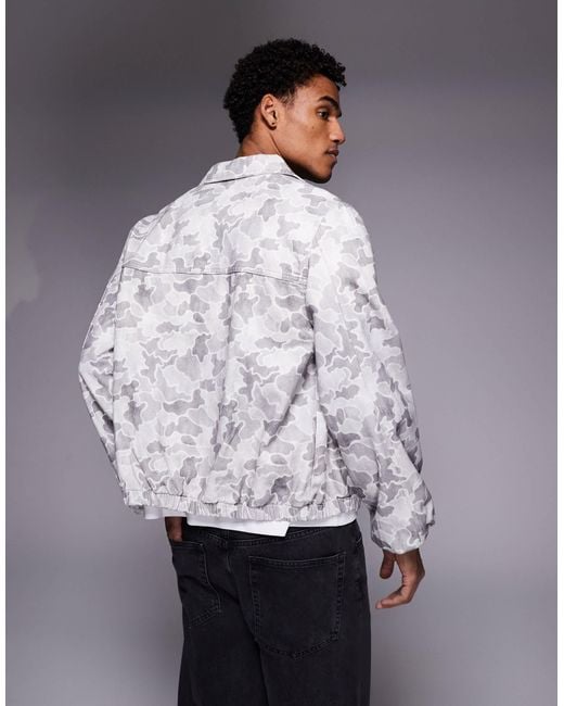 ASOS Gray Bomber Jacket for men
