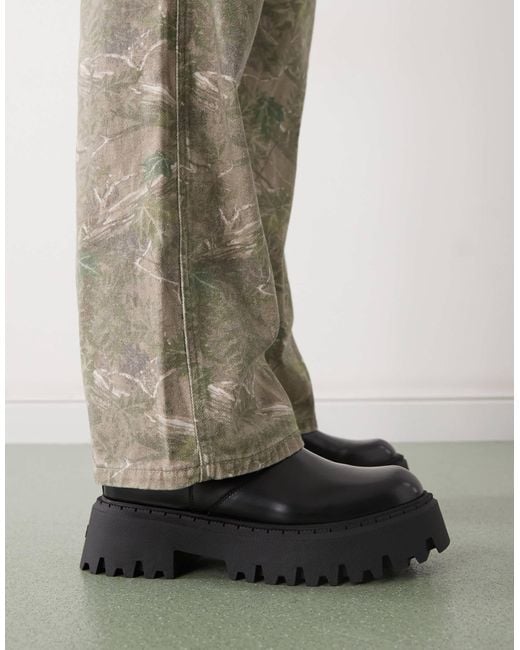 Buffalo Green Chelsea Boots for men