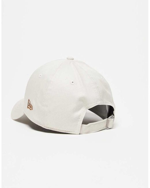 KTZ Natural La Dodgers 9Forty Animal Print Logo Cap