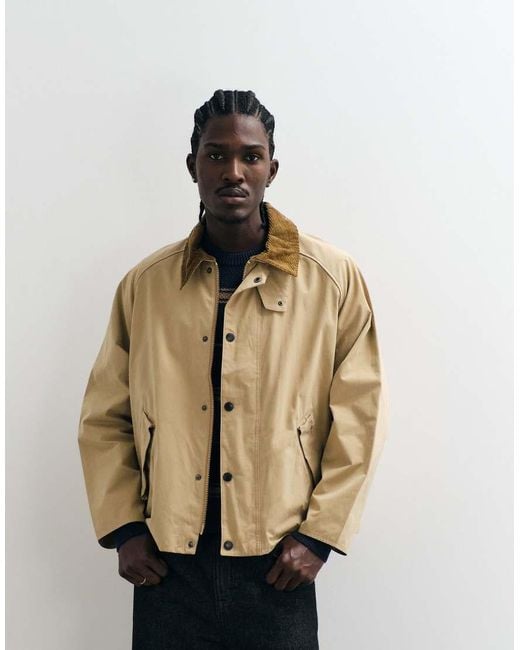 Barbour Natural Transport Oversized Harrington Jacket for men