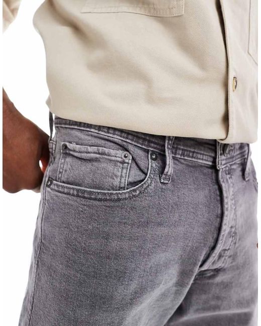 Jack & Jones White Denim Shorts for men