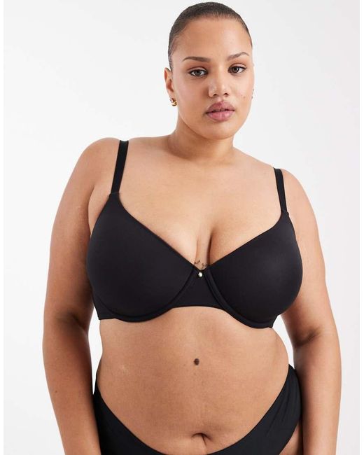 ASOS Black Asos Design Curve Moulded T-Shirt Bra