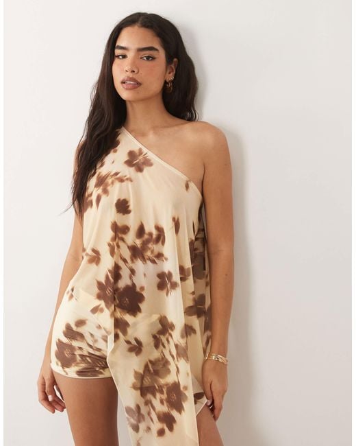 ASOS Natural Printed Shorts