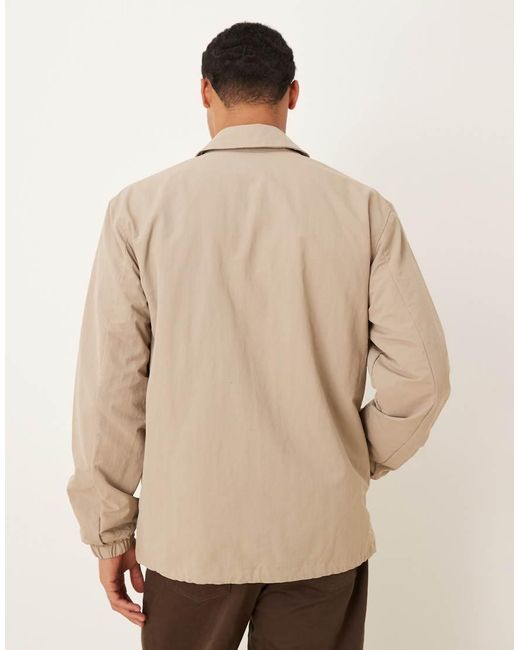 SELECTED Natural Coach Jacket for men