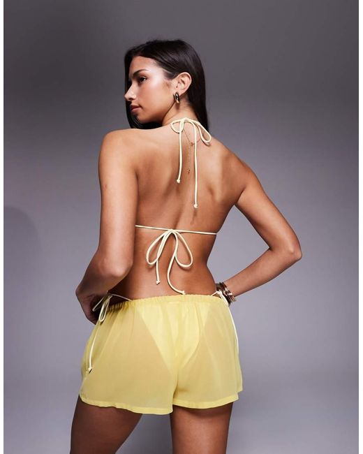 Candypants Yellow Tie Beach Short