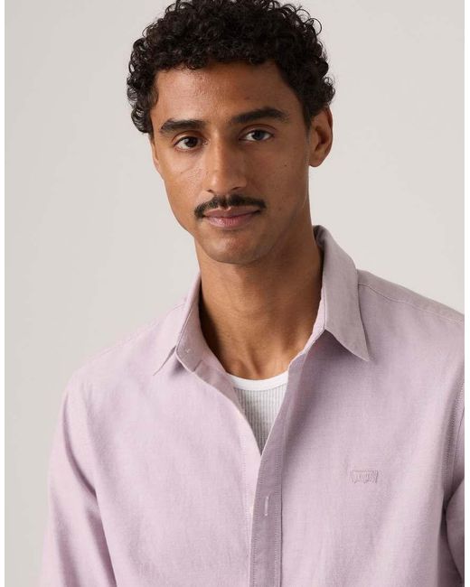 Levi's Pink Battery Housemark Standard Shirt for men