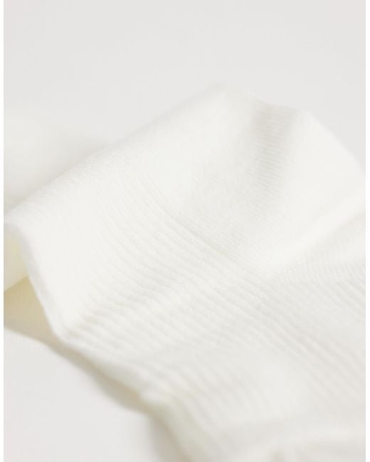 Glamorous Natural Frilly Socks