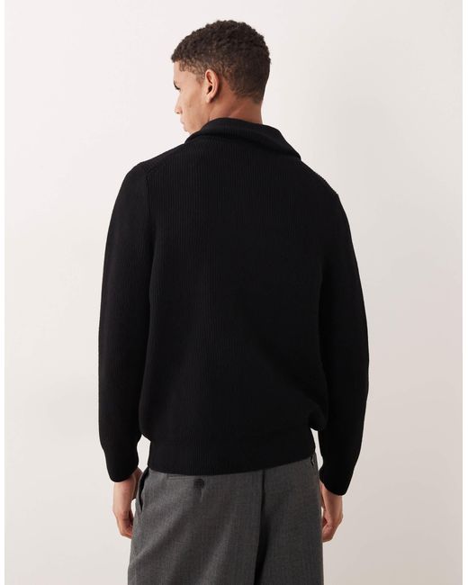 Mango – strickpullover in Black für Herren