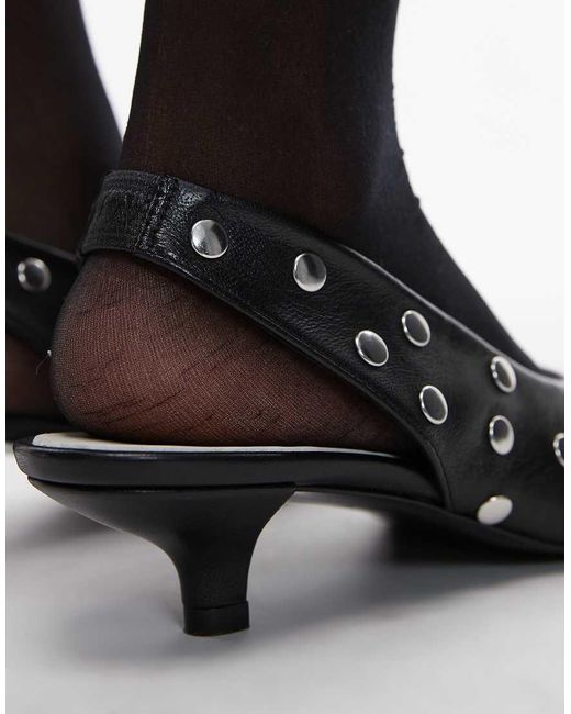 Scarpe Con Tacchetto A Spillo Nere A Punta di Bimba Y Lola in Black
