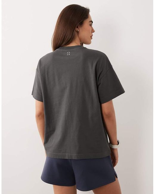 4505 Black Icon Heavyweight Cotton Oversized T-shirt With Quick Dry Finish
