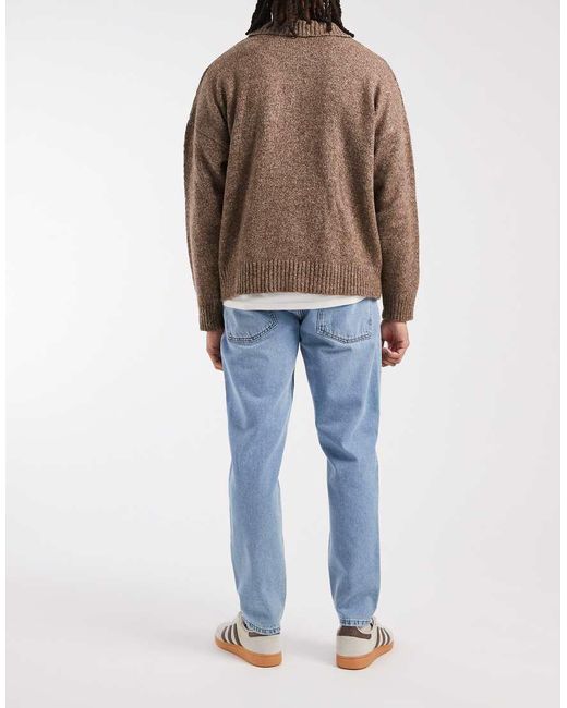 ASOS Blue Tapered Jeans for men