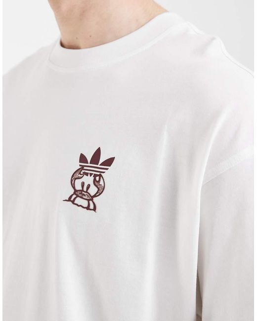Adidas Originals White Surf Shop Graphic T-shirt