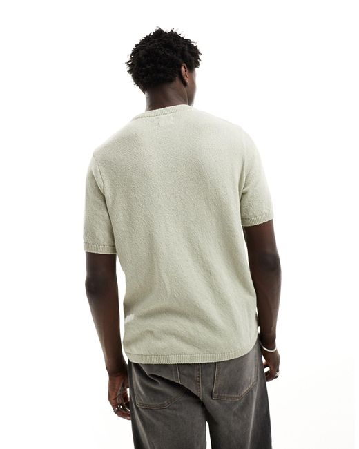 Camiseta holgada con cuello redondo ASOS de hombre de color Gray