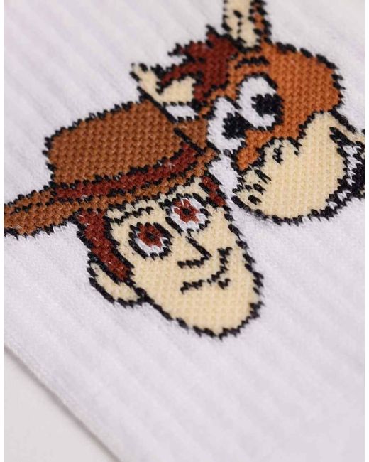 ASOS White 2 Pack Socks With Toy Story Graphic for men