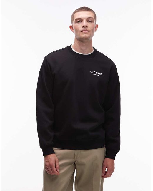 Dickies Black Oatfield Graphic Backprint Sweatshirt