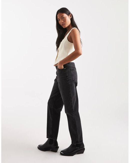 Miss Selfridge Black Mom Jean
