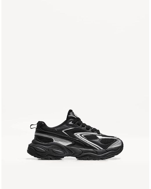 Bershka Black Multi Piece Trainers for men