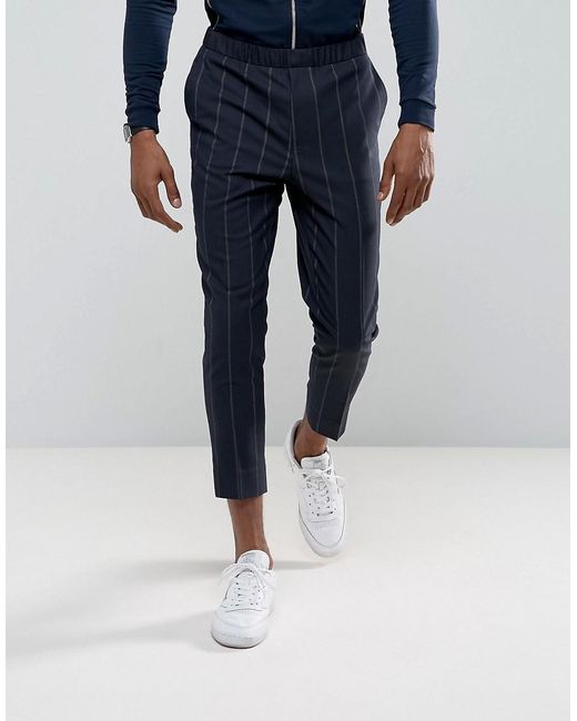 ASOS Synthetic Tapered Smart Trousers 