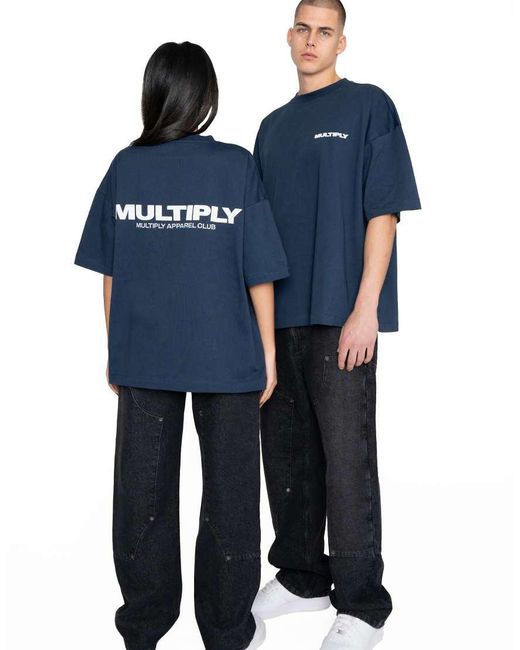 Camiseta Azul Desfile Extragrande Multiply De Multiply Apparel de color Blue