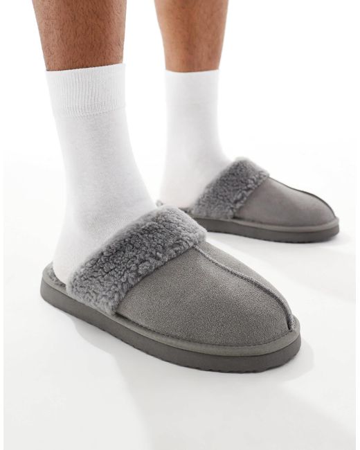 ASOS White Mule Slippers for men