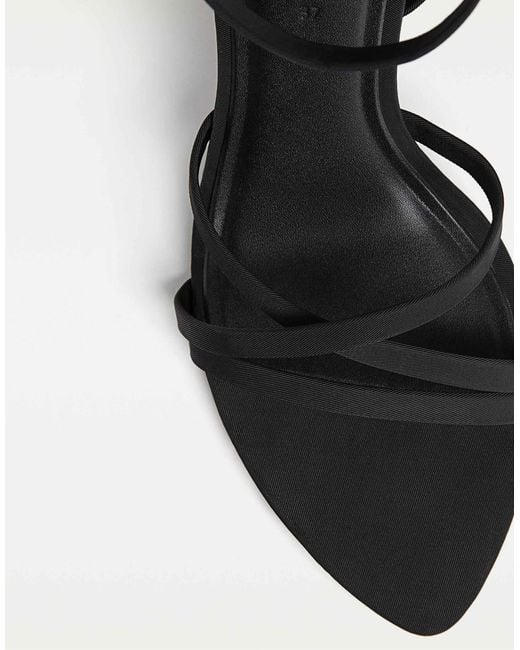 Stradivarius Black – sandaletten mit absatz