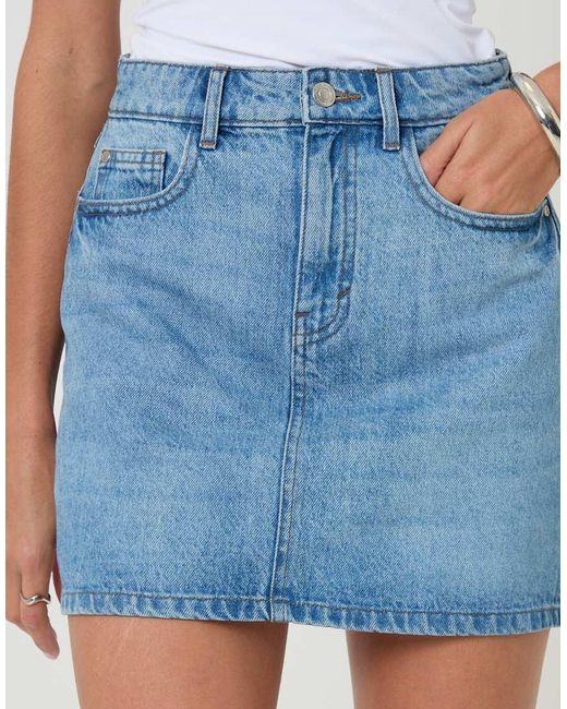 Threadbare Blue 2 Pack Denim Mini Skirts