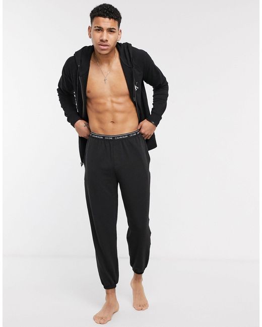 calvin klein black joggers mens