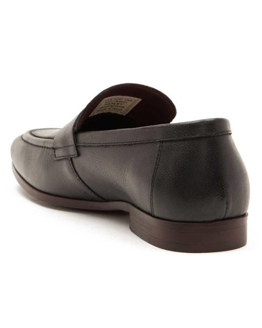 Thomas Crick Black Harley Loafer Leather Slip-On Loafer Shoes for men
