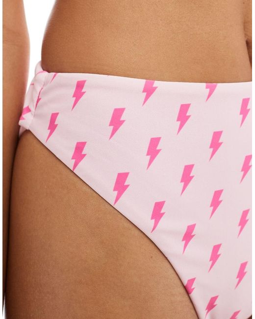 OOSC Pink Strike Of Luck Mix And Match Mile High Bikini Bottoms