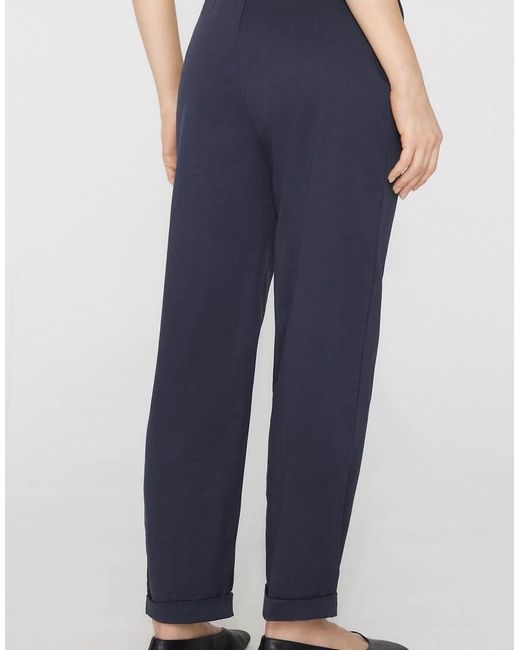 Tezenis Blue Gabardine Cigarette Trousers