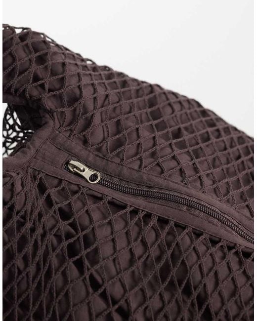 ASOS Black Net Tote Bag for men