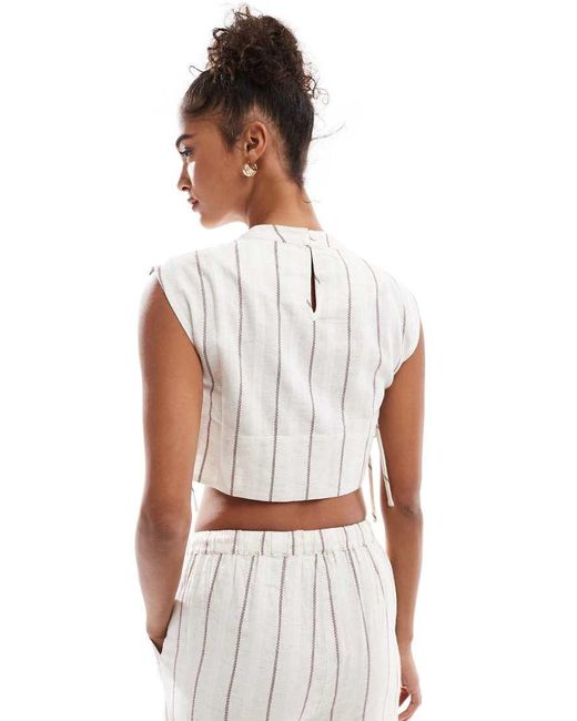 Top A Rayas Con Cuello Subido De (Parte De Un Conjunto) Native Youth de color White