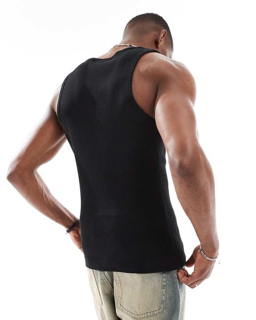 Canotta Nera di Pull&Bear in Black da Uomo