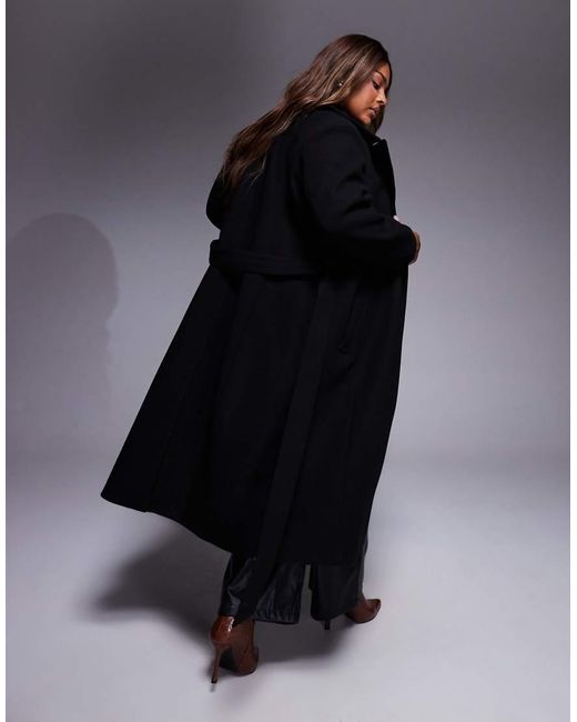 Forever New Blue Formal Wrap Coat