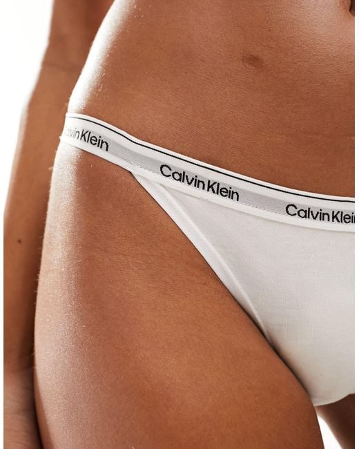 Calvin Klein Brown – modern logo – bikinihose
