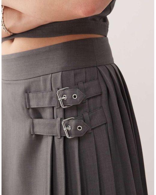 Collusion Natural Tailored Midi Kilt Co-Ord