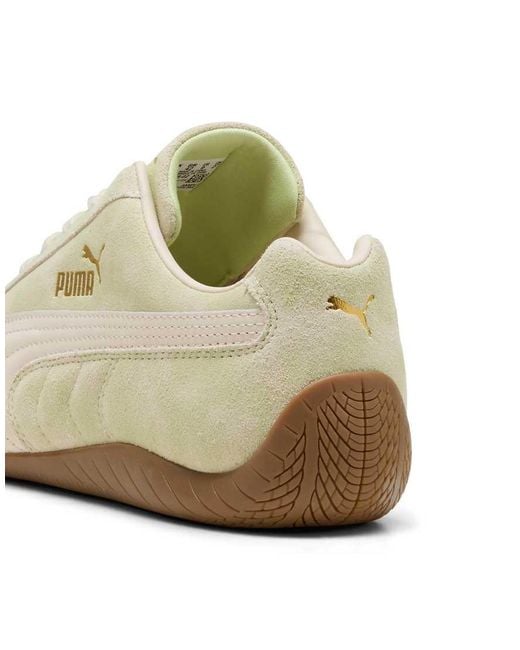 PUMA White Speedcat Faded Sneakers