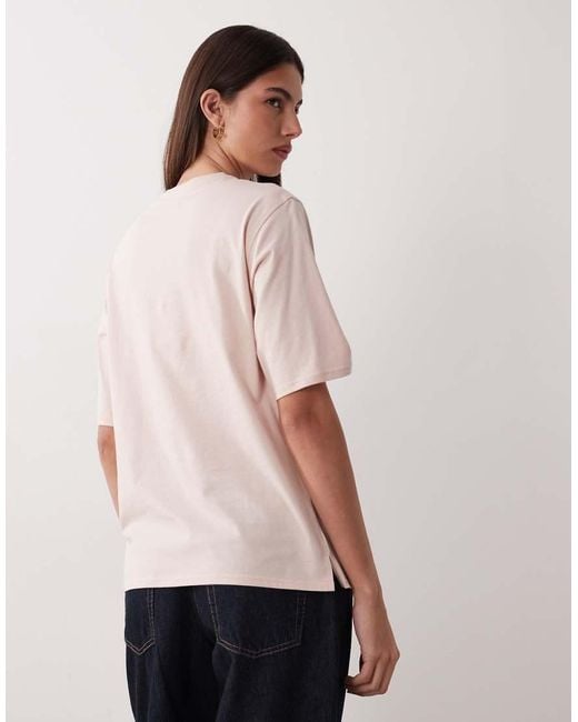 Calvin Klein Pink Floral Graphic Oversized T-shirt