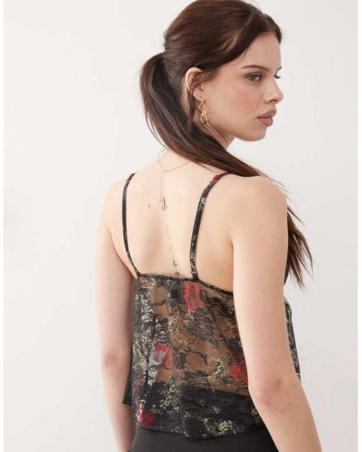 Motel Multicolor Nukara Lace Top